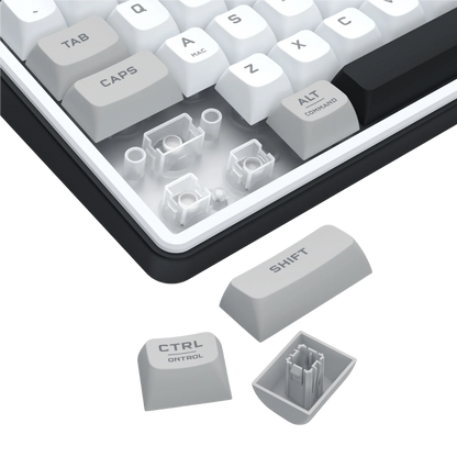 REDRAGON ARIA PRO TRI-MODE RGB MEMBRANE KEYBOARD W/ LCD & KNOB (WHITE GRAY BLACK)