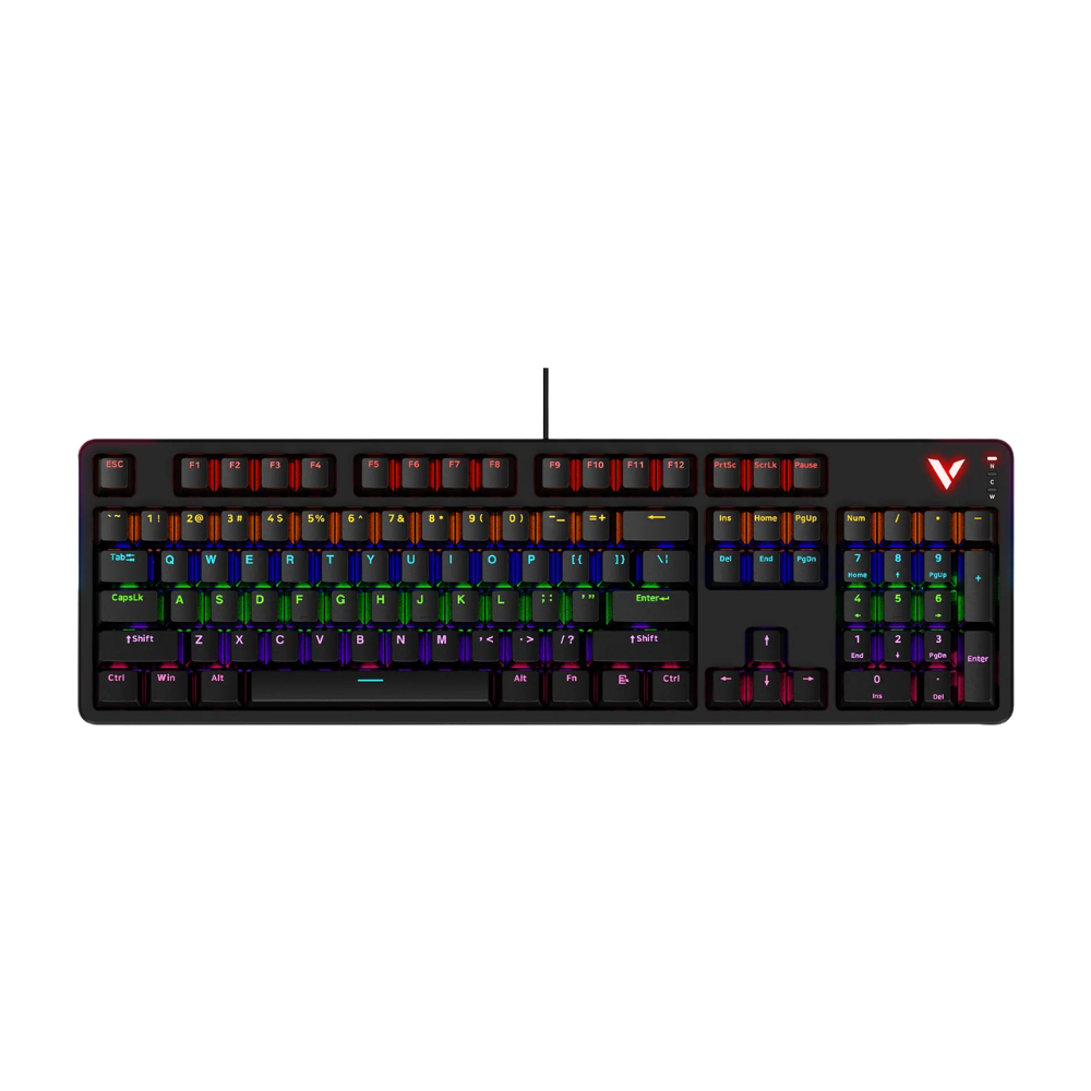 RAPOO V500 PRO BACKLIT MECHANICAL GAMING KEYBOARD (BLACK)