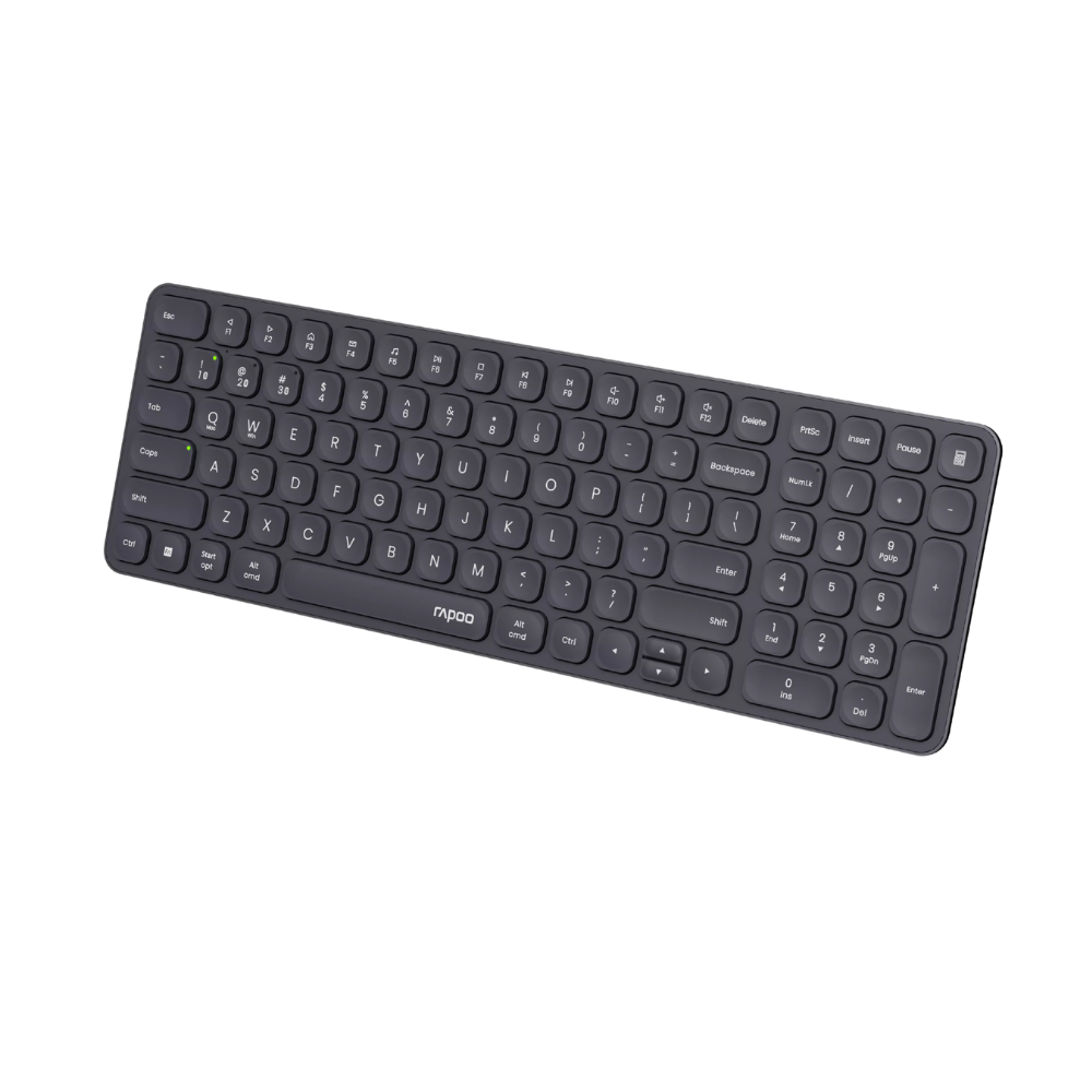 RAPOO E9310M BLUETOOTH/WIRELESS 2.4GHZ ULTRA-SLIM KEYBOARD (DARK GREY)