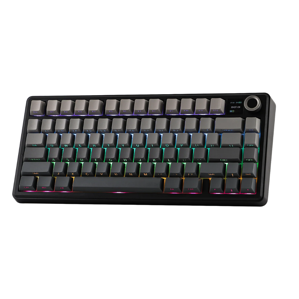 AULA F75 MAX 80-KEY TRI-MODE MECHANICAL KEYBOARD W/ KNOB & LCD SCRN (LINEAR SWITCH/SWAPPBL)
