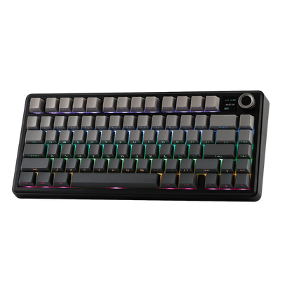 AULA F75 MAX 80-KEY TRI-MODE MECHANICAL KEYBOARD W/ KNOB & LCD SCRN (LINEAR SWITCH/SWAPPBL)