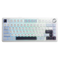 AULA F75 75-KEY GASKET TRI-MODE MECHANICAL KEYBOARD (LINEAR SWITCH/SWAPPBL) WHITE BLUE PURPLE