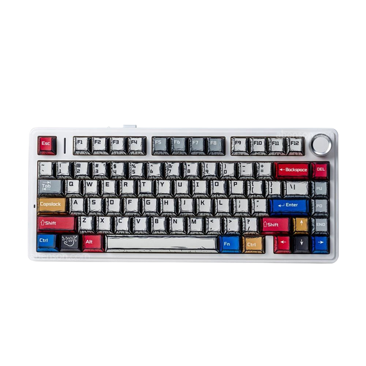 AULA F75 75-KEY GASKET TRI-MODE MECHANICAL KEYBOARD (LINEAR SWITCH/SWAPPBL) COMIC