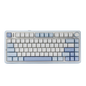 AULA F75 75-KEY GASKET TRI-MODE MECHANICAL KEYBOARD (LINEAR SWITCH/SWAPPBL) SEASALT BLUE