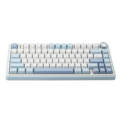 AULA F75 75-KEY GASKET TRI-MODE MECHANICAL KEYBOARD (LINEAR SWITCH/SWAPPBL) SEASALT BLUE