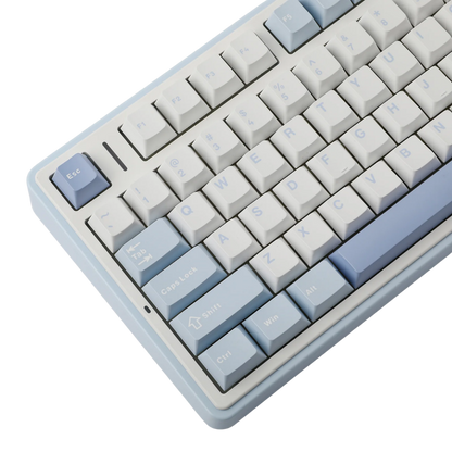 AULA F75 75-KEY GASKET TRI-MODE MECHANICAL KEYBOARD (LINEAR SWITCH/SWAPPBL) SEASALT BLUE
