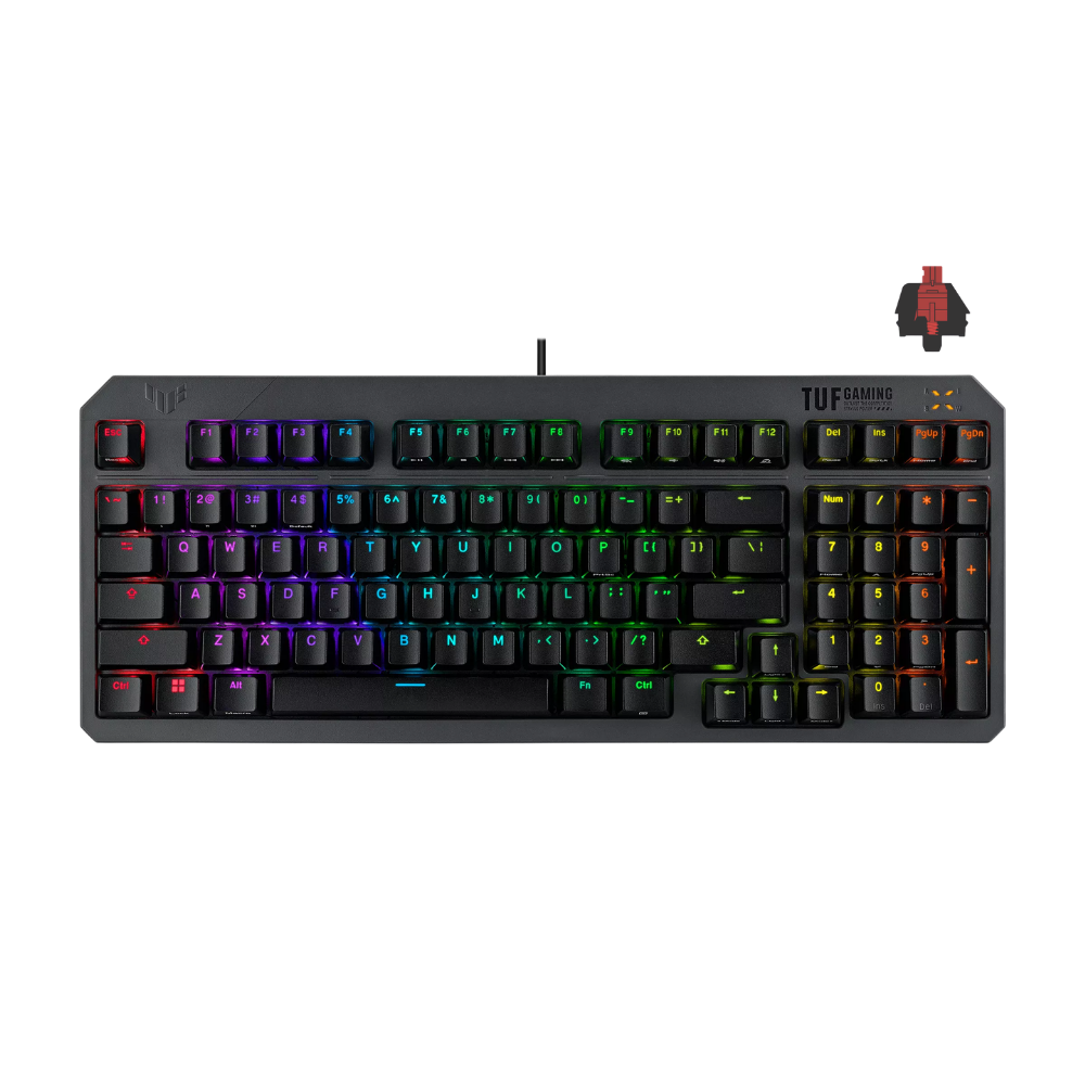 ASUS TUF GAMING K3 GEN II COMPACT 97-KEY OPTICAL-MECH RGB GAMING KEYBOARD (RED SWITCH)