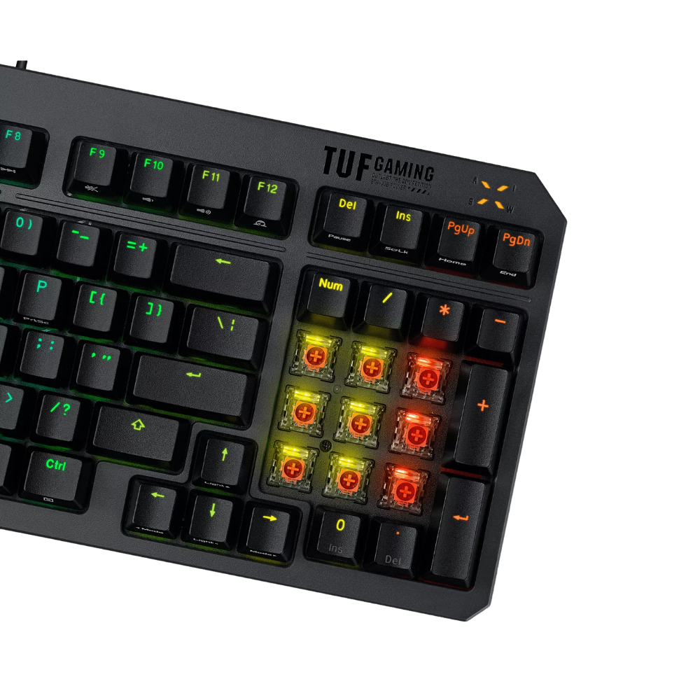 ASUS TUF GAMING K3 GEN II COMPACT 97-KEY OPTICAL-MECH RGB GAMING KEYBOARD (RED SWITCH)