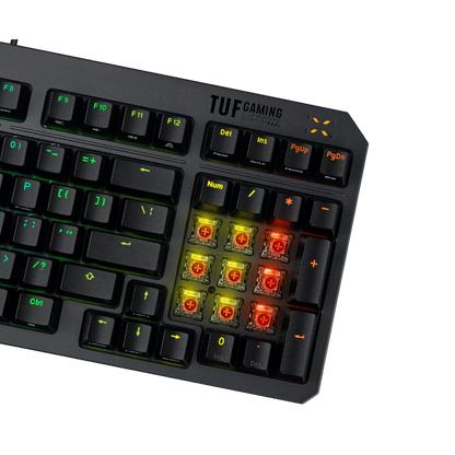 ASUS TUF GAMING K3 GEN II COMPACT 97-KEY OPTICAL-MECH RGB GAMING KEYBOARD (RED SWITCH)