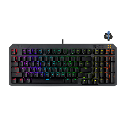 ASUS TUF GAMING K3 GEN II COMPACT 97-KEY OPTICAL-MECH RGB GAMING KEYBOARD (BLUE SWITCH)