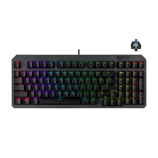 ASUS TUF GAMING K3 GEN II COMPACT 97-KEY OPTICAL-MECH RGB GAMING KEYBOARD (BLUE SWITCH)