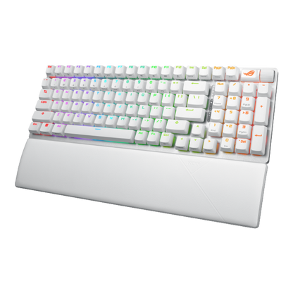 ASUS ROG STRIX SCOPE II 96 WIRELESS GAMING KEYBOARD W/ WRIST REST (NX SNOW SWITCH) (WHITE)