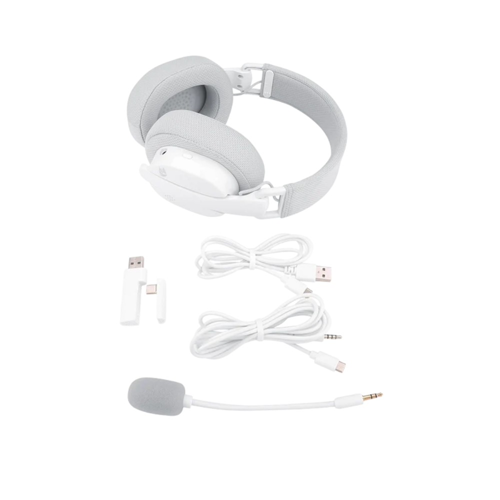REDRAGON LUCE H888W TRI-MODE 7.1 GAMING HEADSET WHITE