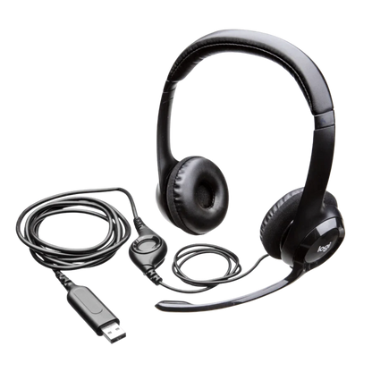 LOGITECH H390 USB STEREO HEADSET (BLACK)