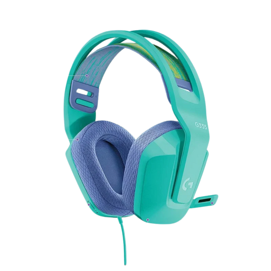 LOGITECH G335 WIRED GAMING HEADSET (MINT)