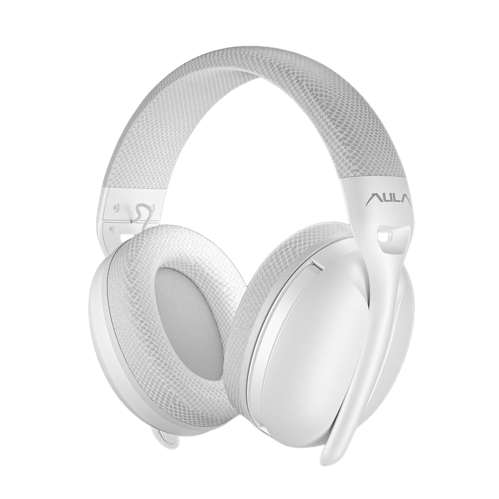 AULA S6 TRI-MODE LIGHTWEIGHT GAMING HEADSET (WHITE)