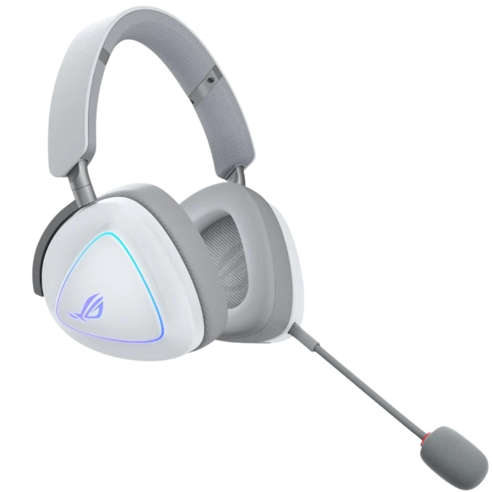 ASUS ROG DELTA II TRI-MODE WIRELESS GAMING HEADSET (WHITE)
