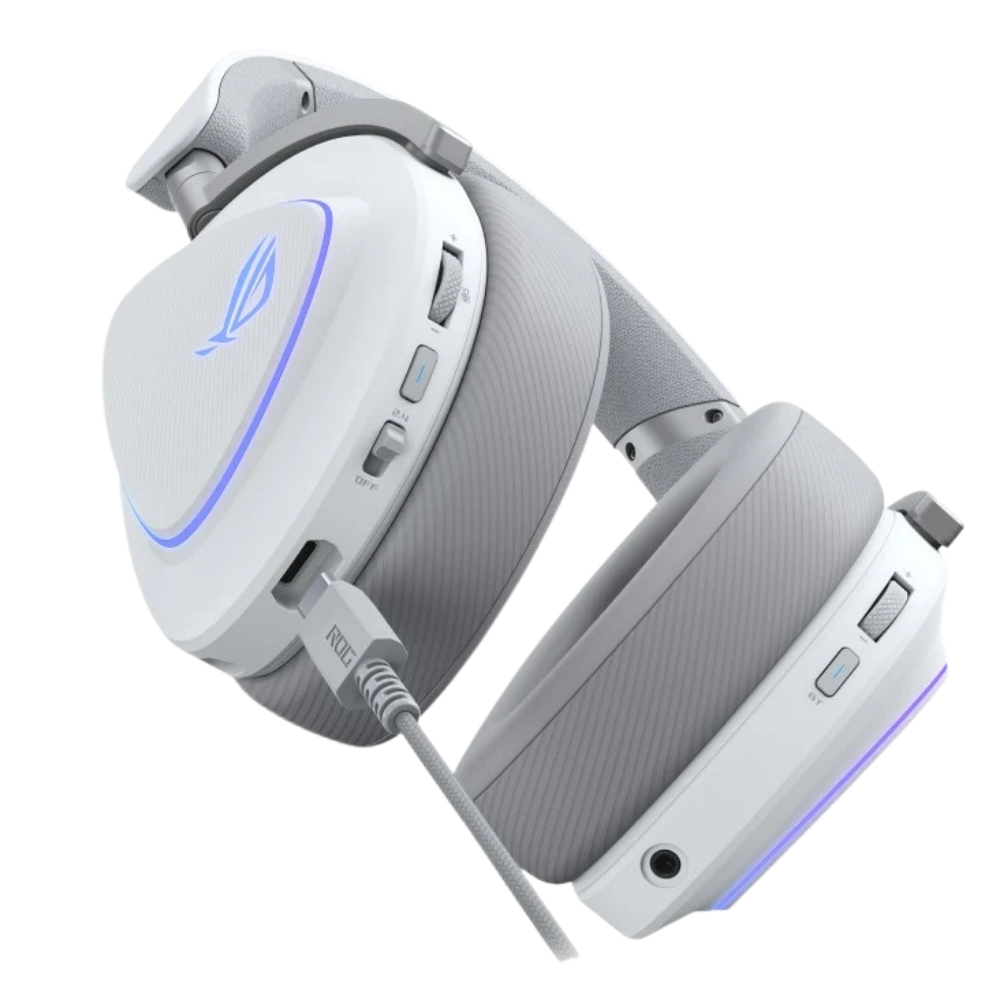 ASUS ROG DELTA II TRI-MODE WIRELESS GAMING HEADSET (WHITE)
