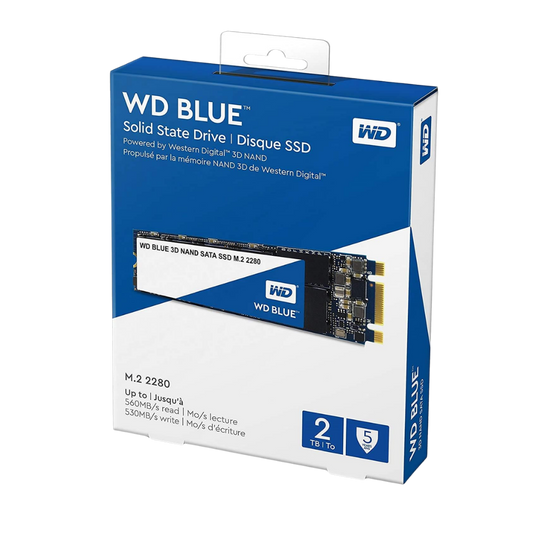 WESTERN DIGITAL 2TB BLUE SSD 3D NAND (WDS200T2B0B) M.2 PCIE 2280
