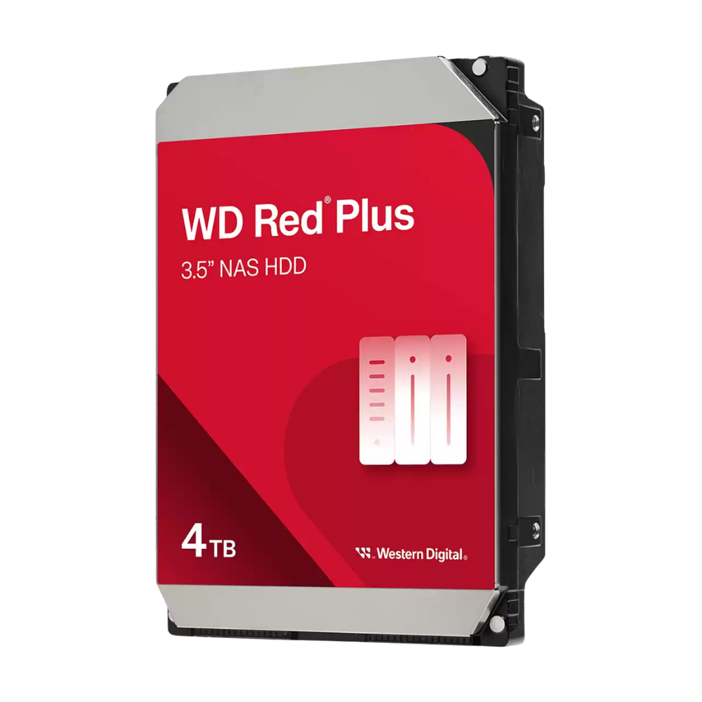 WESTERN DIGITAL 4.0TB RED PLUS NAS HDD (WD40EFZZ) 5400RPM 128MB SATA 6GB/S 3.5"