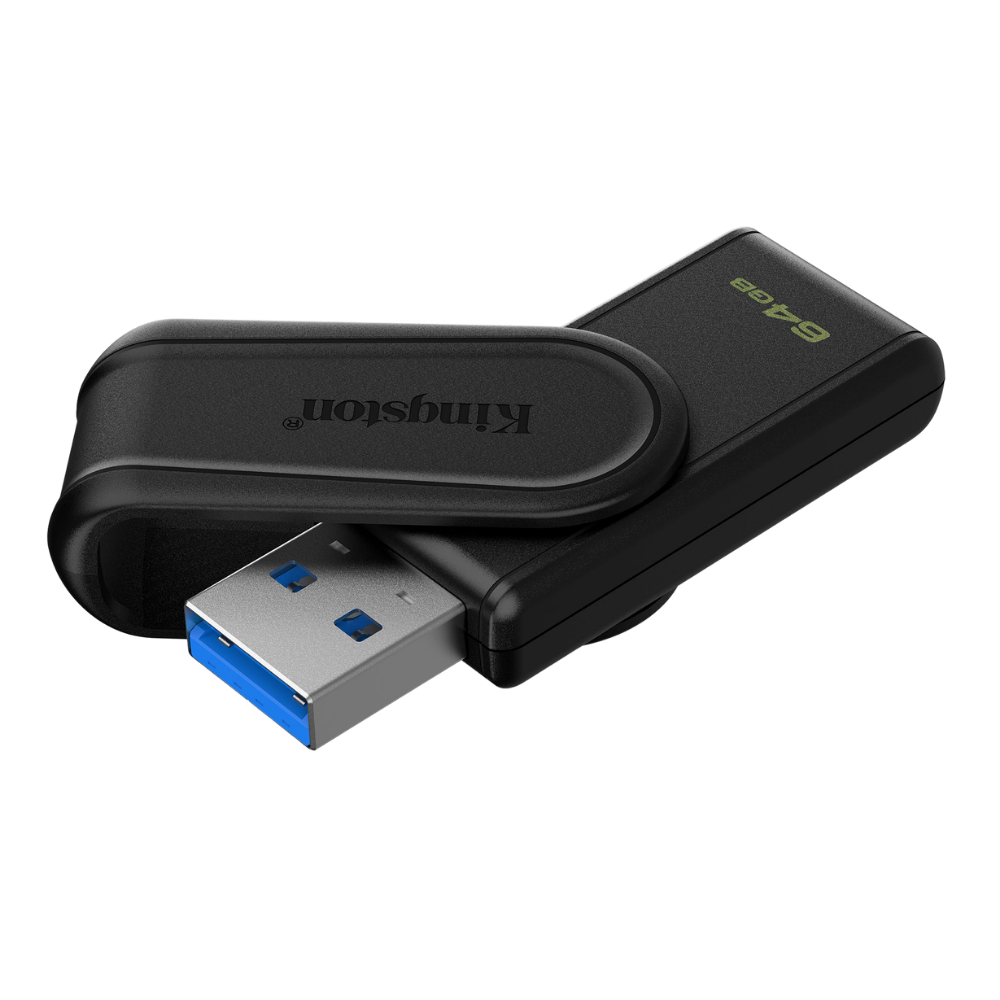KINGSTON DATA TRAVELLER EXODIA S 64GB USB3.2 FLASH DRIVE (BLACK)