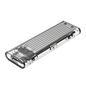 ORICO M.2 NVME USB 3.1 SSD ENCLOSURE TCM2-C3 TRANSPARENT BODY (SILVER)