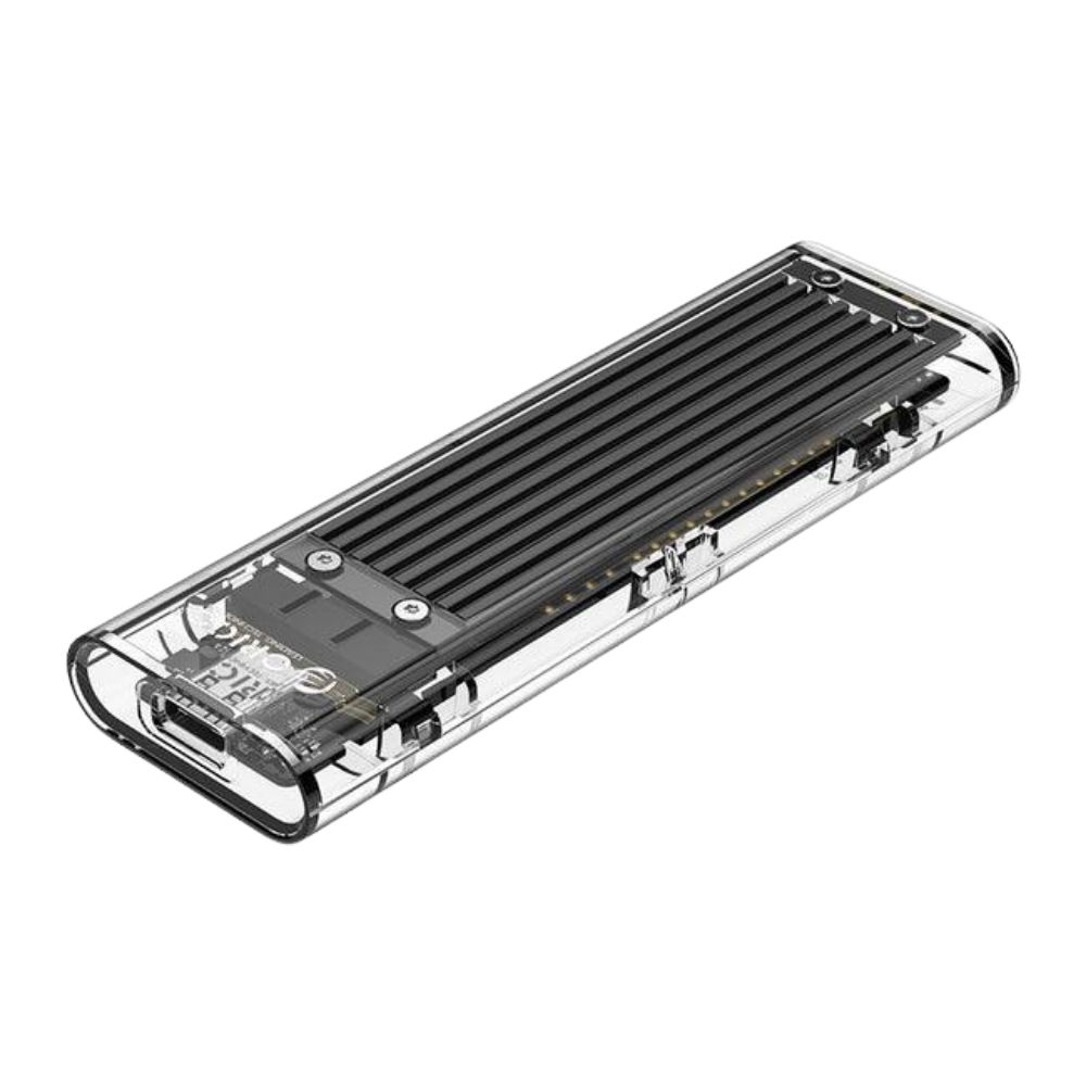 ORICO M.2 NVME USB 3.1 SSD ENCLOSURE TCM2-C3 TRANSPARENT BODY (BLACK)