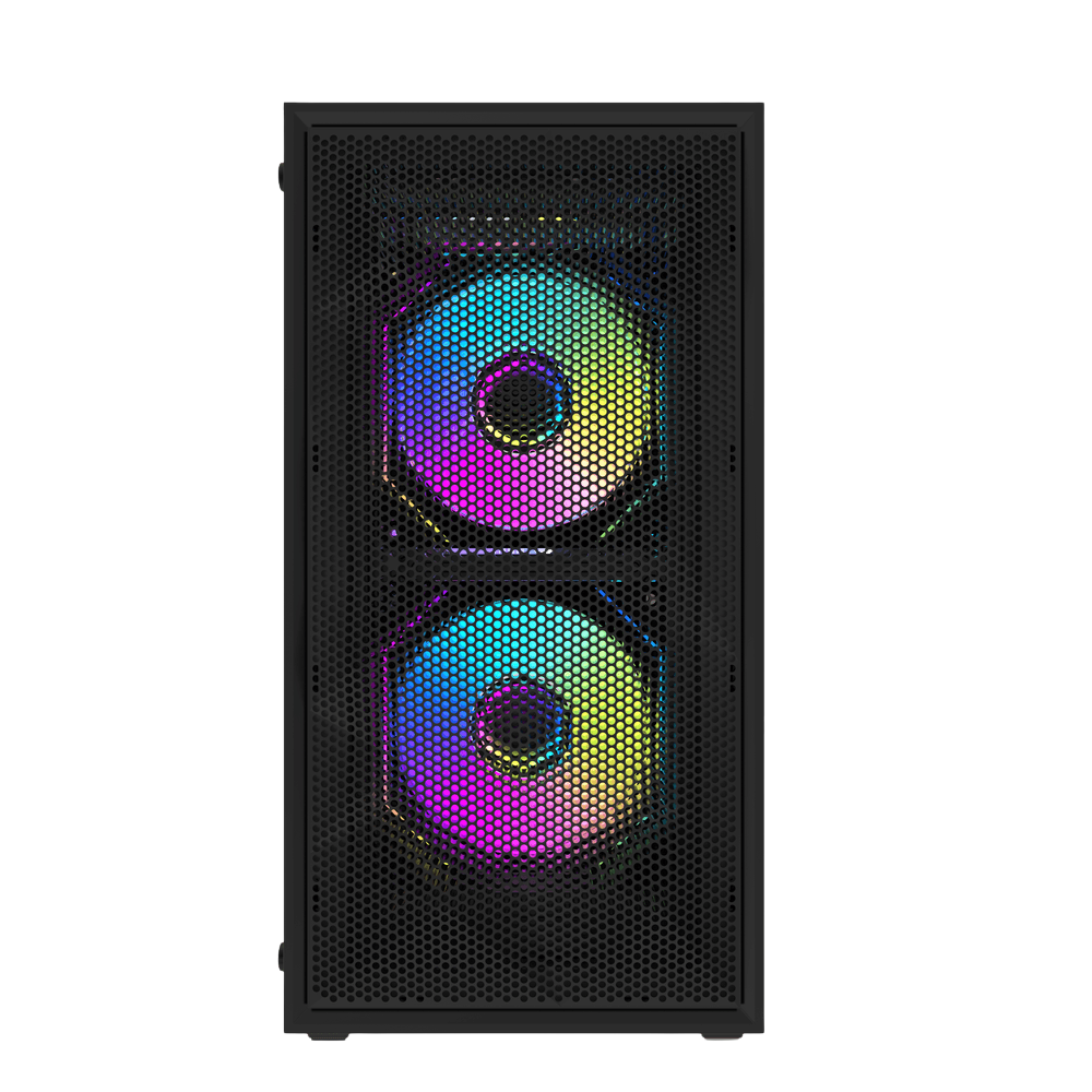 DARKFLASH M305 MESH M-ATX CASE W/ TEMPERED GLASS SIDE PANEL (BLACK)