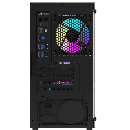 DARKFLASH M305 MESH M-ATX CASE W/ TEMPERED GLASS SIDE PANEL (BLACK)