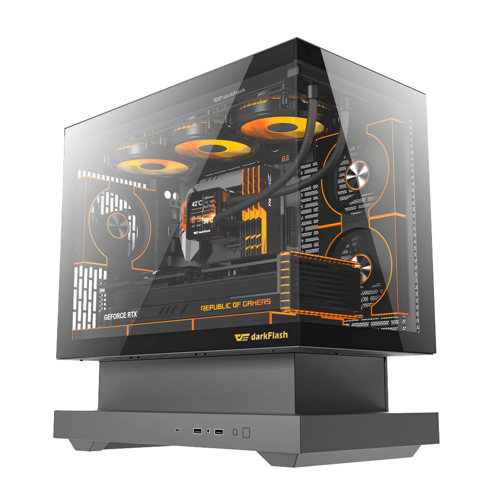 DARKFLASH FLOATRON F1 M-ATX CASE (BLACK)