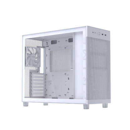 ASUS PRIME AP303 TEMPERED GLASS ATX CASE W/ 1FAN (WHITE)