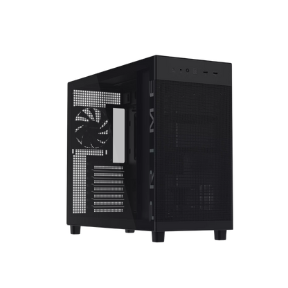 ASUS PRIME AP303 TEMPERED GLASS ATX CASE W/ 1FAN (BLACK)