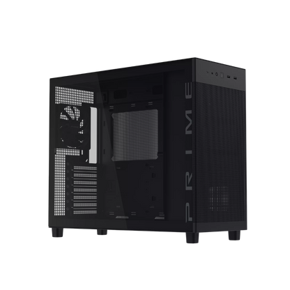 ASUS PRIME AP303 TEMPERED GLASS ATX CASE W/ 1FAN (BLACK)