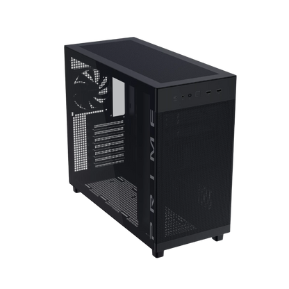 ASUS PRIME AP303 TEMPERED GLASS ATX CASE W/ 1FAN (BLACK)