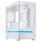 ASUS PRIME AP202 MATX CASE W/ CURVED TEMPERED GLASS PANEL (WHITE)