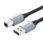 VENTION USB-A 2.0 (M) TO USB-B (M) PRINTER CABLE (10M) BLACK