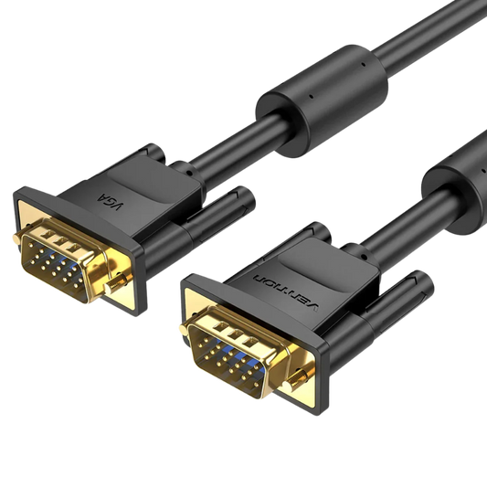 VENTION VGA (M) TO VGA (M) BRAIDED CABLE (2M) BLACK