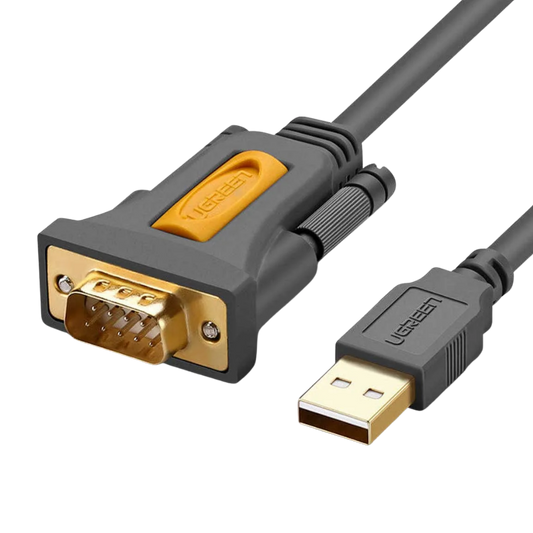 UGREEN USB-A 2.0 (M) TO DB9 RS-232 (F) ADAPTER CABLE (1.5M) BLACK