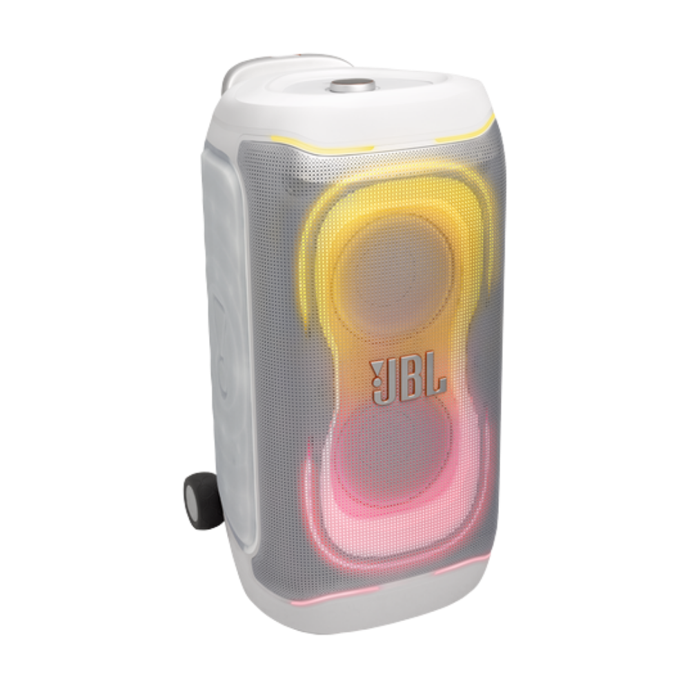JBL PARTYBOX 330 PORTABLE BLUETOOTH SPEAKER W/ TELESCOPIC HANDLE (WHITE)