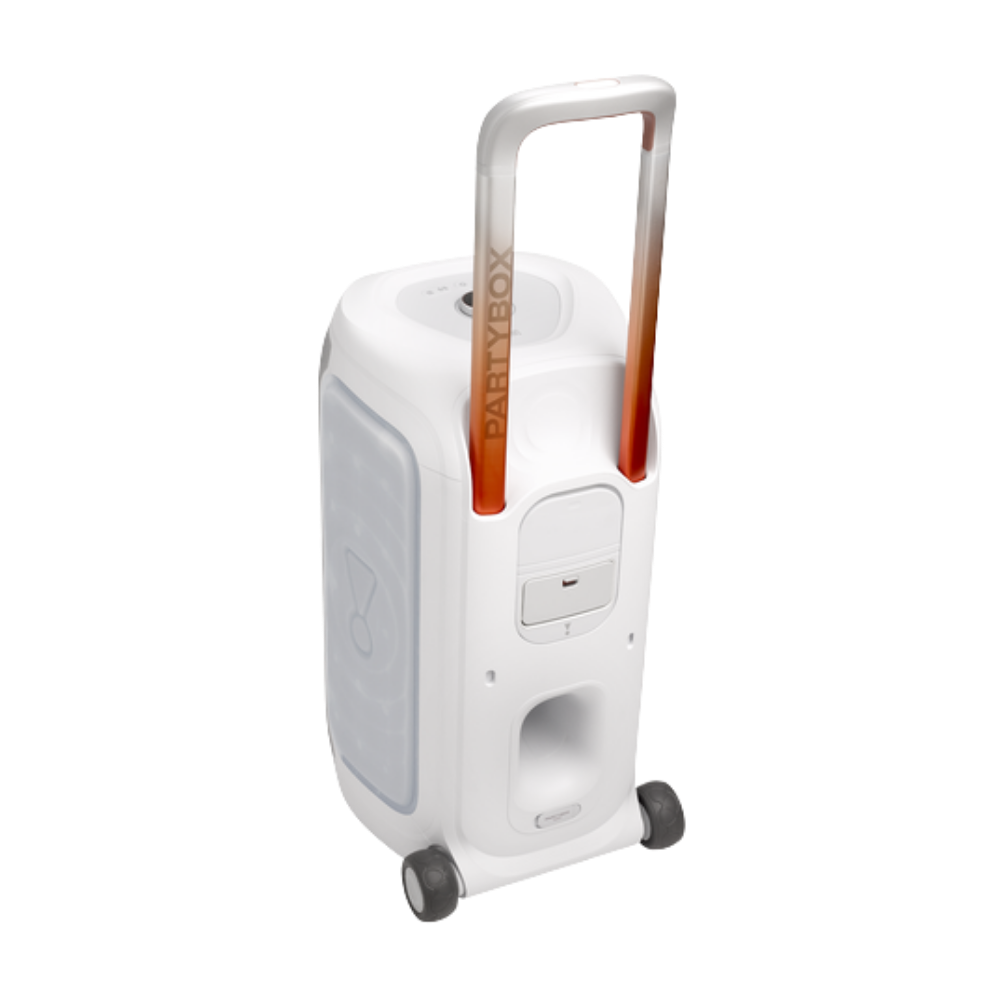 JBL PARTYBOX 330 PORTABLE BLUETOOTH SPEAKER W/ TELESCOPIC HANDLE (WHITE)