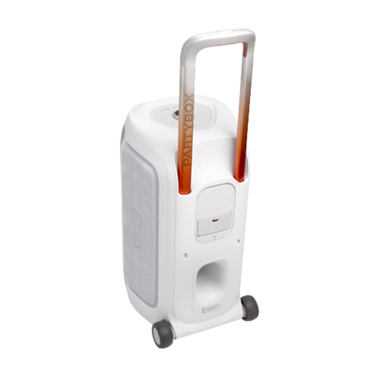 JBL PARTYBOX 330 PORTABLE BLUETOOTH SPEAKER W/ TELESCOPIC HANDLE (WHITE)