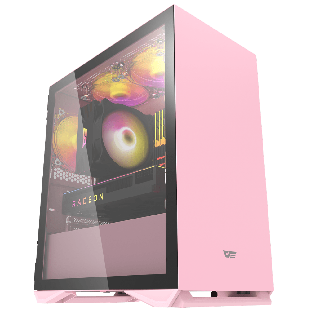 DARKFLASH DLM22 MICRO ATX CASE W/ MAGNETIC HINGED DOOR TEMPERED WINDOW