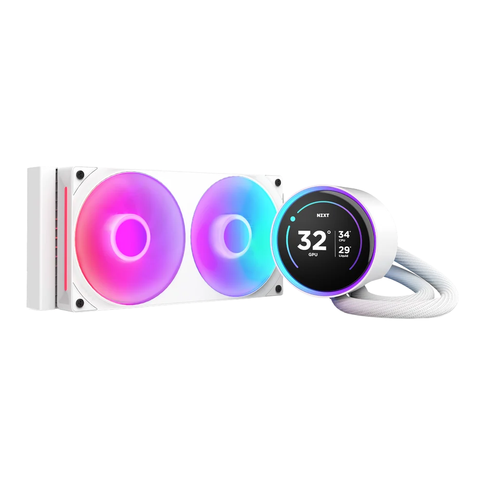 NZXT KRAKEN ELITE 240 RGB AIO LIQUID COOLER W/ LCD DISPLAY, RGB FANS