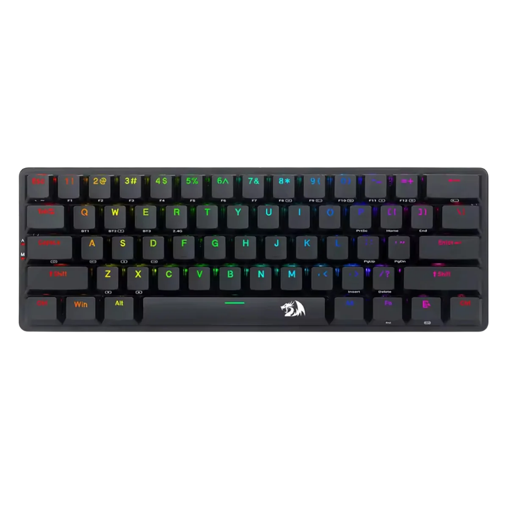 REDRAGON ELISE PRO RGB TRI-MODE 60-KEY MECHANICAL GAMING KEYBOARD (RED SWTCH/SWAPPBL)