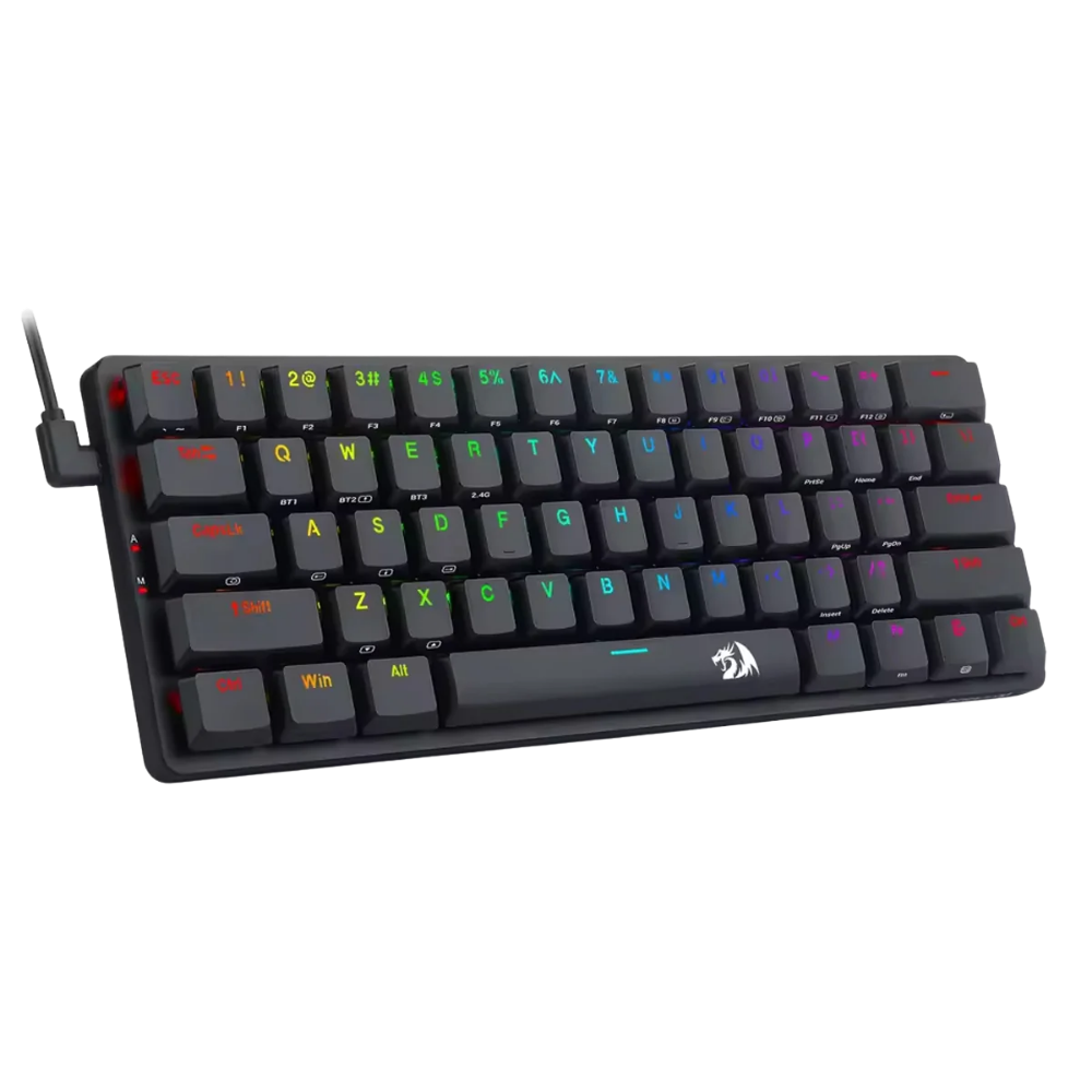 REDRAGON ELISE PRO RGB TRI-MODE 60-KEY MECHANICAL GAMING KEYBOARD (RED SWTCH/SWAPPBL)
