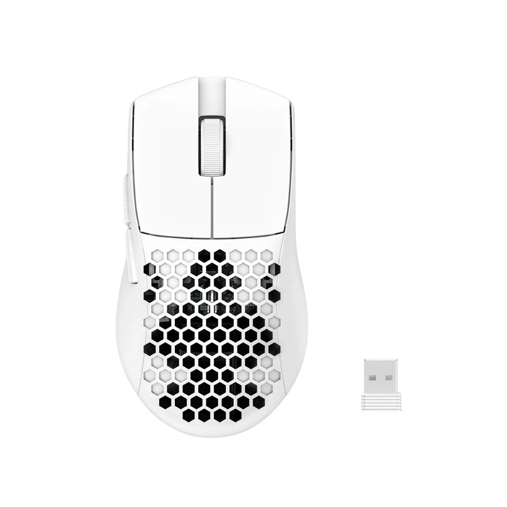 REDRAGON ASTROLABE LITE TRI-MODE HONEYCOMB GAMING MOUSE (WHITE)