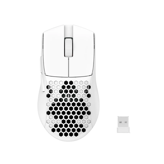 REDRAGON ASTROLABE LITE TRI-MODE HONEYCOMB GAMING MOUSE (WHITE)