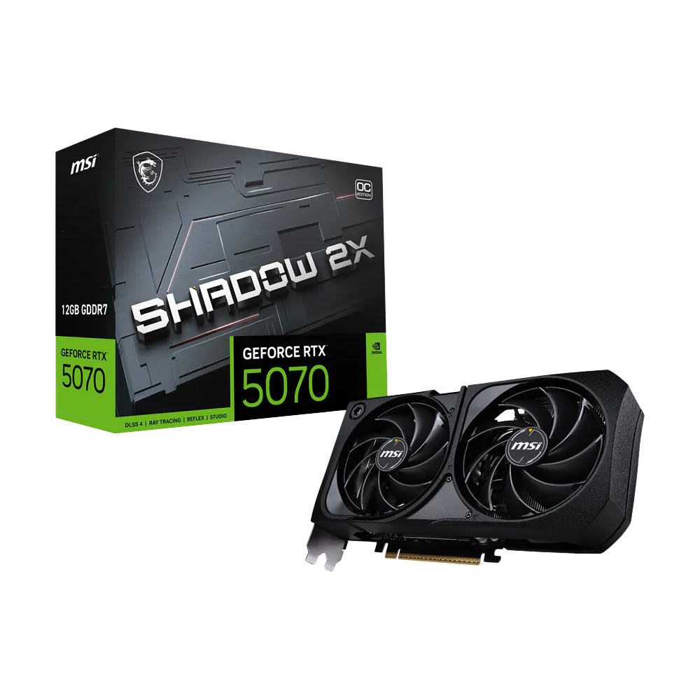 MSI RTX 5070 12G 192BIT GDDR7 SHADOW 2X OC (HDMI, 3XDP)