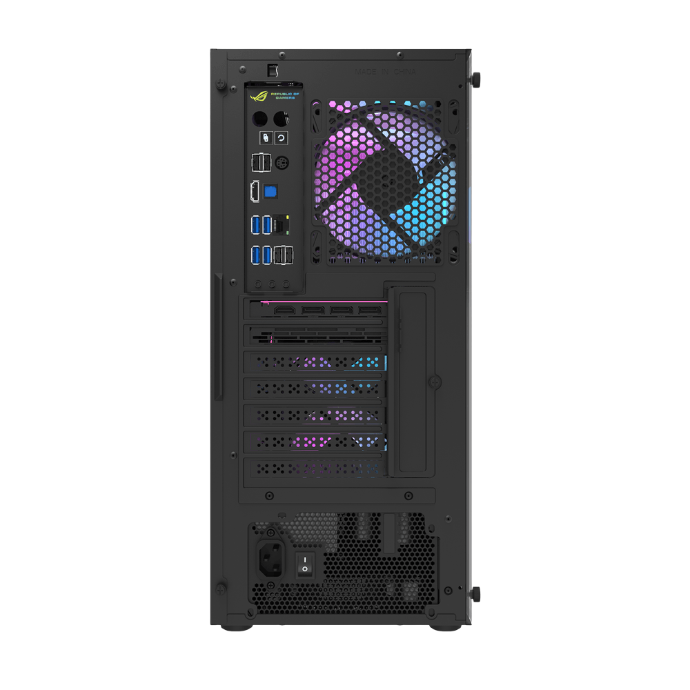 DARKFLASH DK352 PLUS ATX TOWER CASE W/ TEMPERED GLASS SIDE PANEL, 4 ARGB FANS