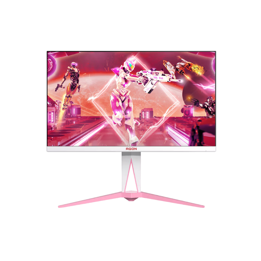 AOC AG275QXR/71 27" QHD LED IPS GAMING MONITOR 1MS 180HZ WLMNT (2XHDMI, 2XDP) WHT/PNK